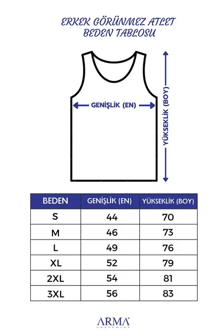 Erkak Ko'rinmas Mayka Arvoh Mayka Qora 100% Paxta Trikotaj 2 dona to'plam - BÜYÜKBEDENIZ