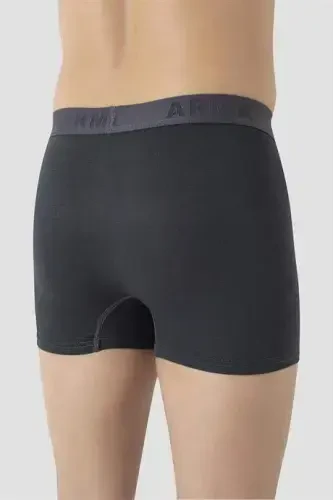 Erkak kulrang katta o'lchamli bokser paxtalik likrali 10 donali paket - 5