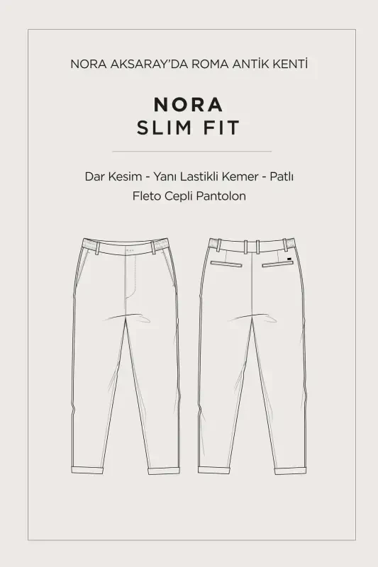 Erkak norkaning slim fit yon tomoni elastik yumshoq teginishli - 7