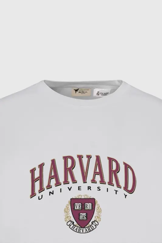 Erkak oq Harvard bakalavriat keng kesimli katta o'lchamli %1 - 3