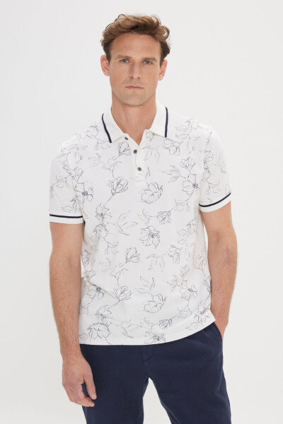 Erkak oq-ko'k toraytirilgan Slim Fit tor kesim 100% paxta - Modazone