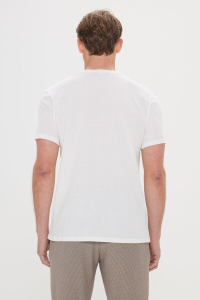 Erkak Oq Slim Fit Tor Kesim 100% Paxta Armürlü - 5