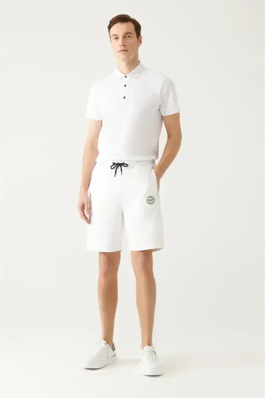 Erkak Oq Yon Cepeli Bosma Short A31Y3630 - 1