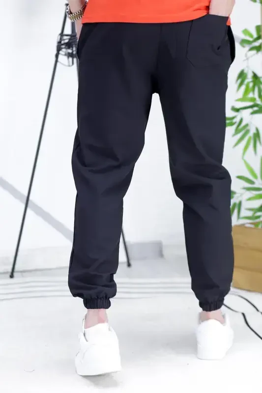 Erkak Parashyut Jogger Shim 11-Qora - 6