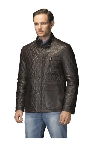 Erkak qahva teri palto-QAHVA - PIERRE CARDIN (1)