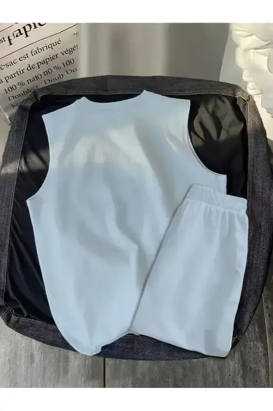 Erkak-Qiz Bola Sifir Qol Los Angeles Bosmali Oq Futbolka-Oq Short Takim-Oq - 2