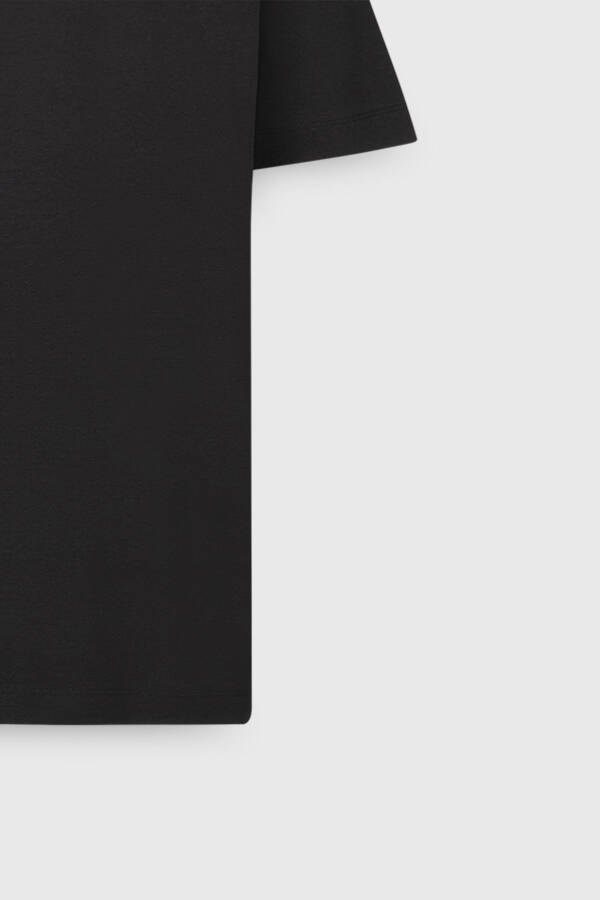 Erkak Qora 100% Paxta Modern Fit Oddiy Kesimli Bis - 8