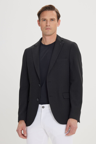 Erkak Qora 360 Daraja Har Tomonga Cho'ziluvchan Slim Fit D - ALTINYILDIZ CLASSICS