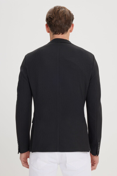 Erkak Qora 360 Daraja Har Tomonga Cho'ziluvchan Slim Fit D - 5