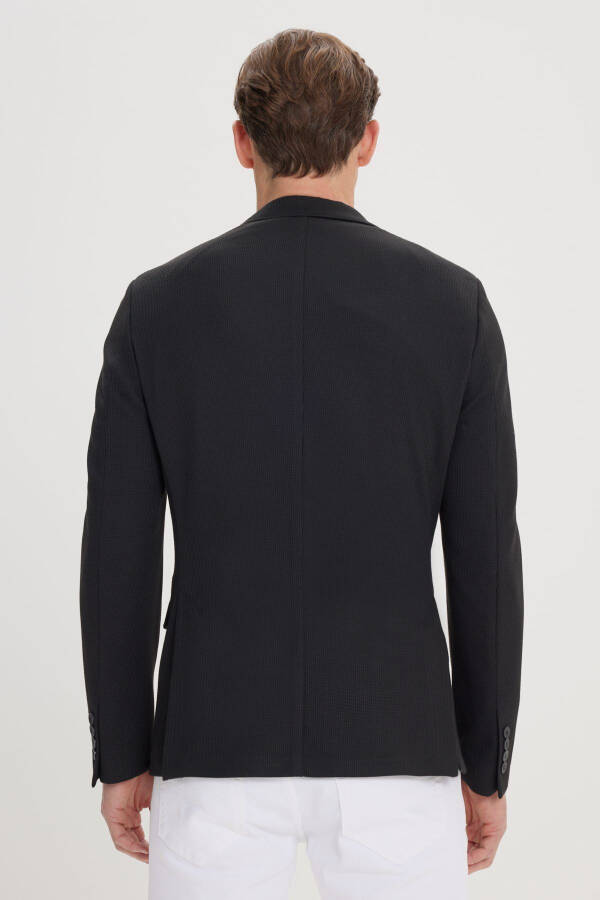 Erkak Qora 360 Daraja Har Tomonga Cho'ziluvchan Slim Fit D - 5
