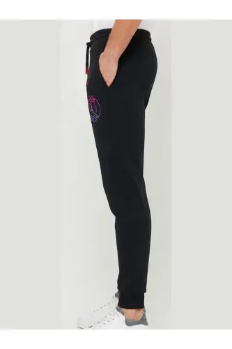 Erkak Qora Qishki Sport Shim Slim Fit Tor Kesim Jogger Paris-Qora paris - RELAX FAMILY XF (1)