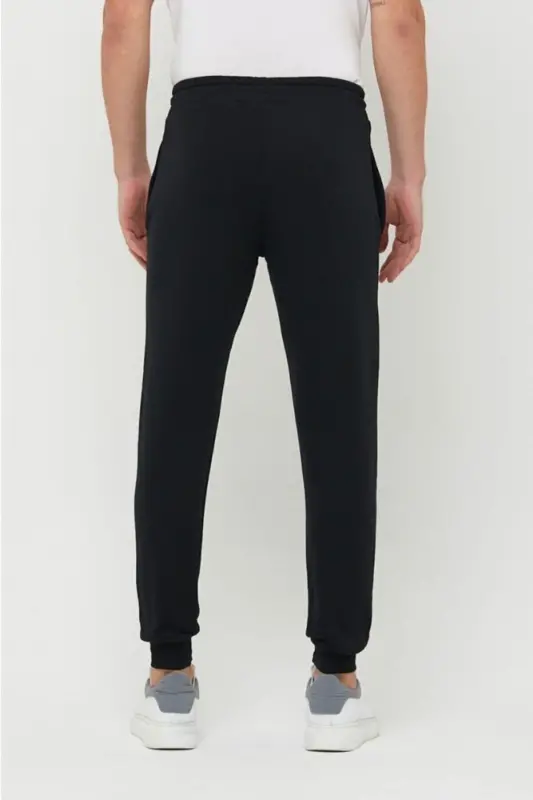 Erkak Qora Qishki Sport Shim Slim Fit Tor Kesim Jogger Paris-Qora paris - 6