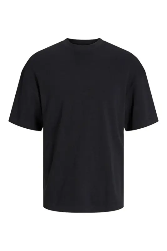 Erkak Qulay Kesimli Asosiy Futbolka - 12254412-BLACK - 5