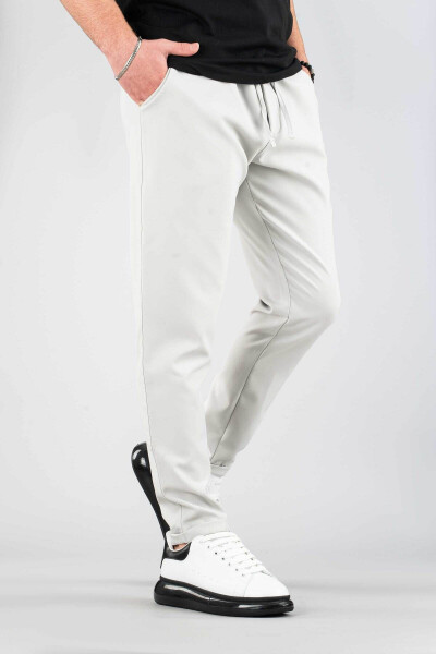 Erkak rezinkali fitilli jogger shim - 6
