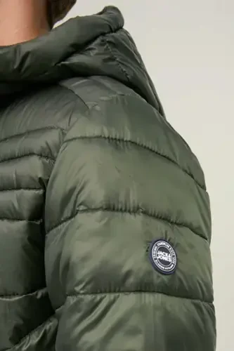 Erkak shishirilgan puffer kaputli kurtka - 12211785-ROSIN/CONTRAST - 5