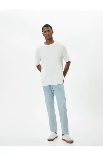 Erkak Skinny Fit jinsi shim - 1