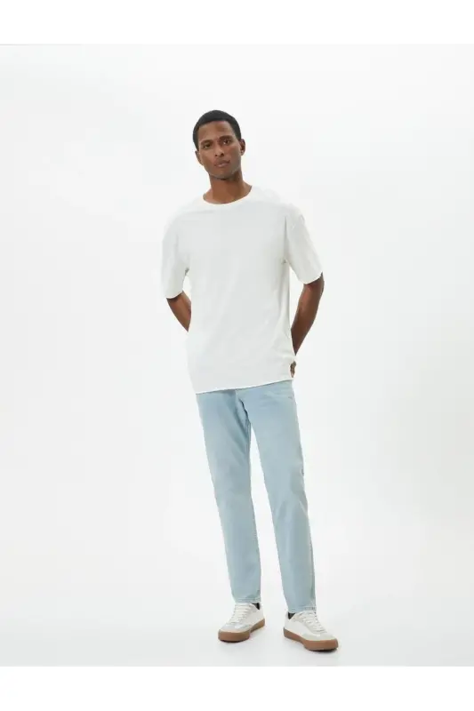 Erkak Skinny Fit jinsi shim - 1