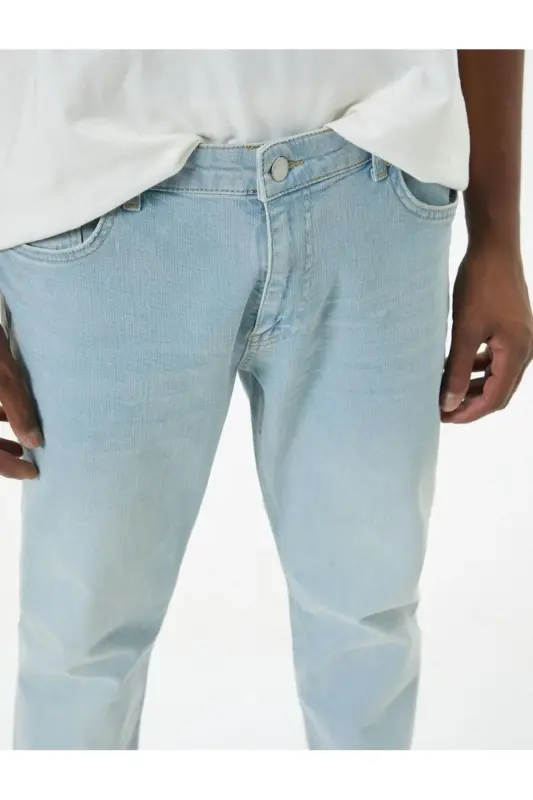 Erkak Skinny Fit jinsi shim - 5