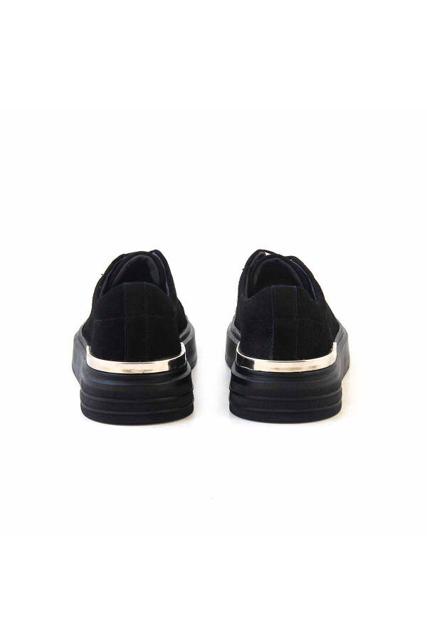 Erkak Sport & Sneaker 20266-2-Qora Zamsh - 4