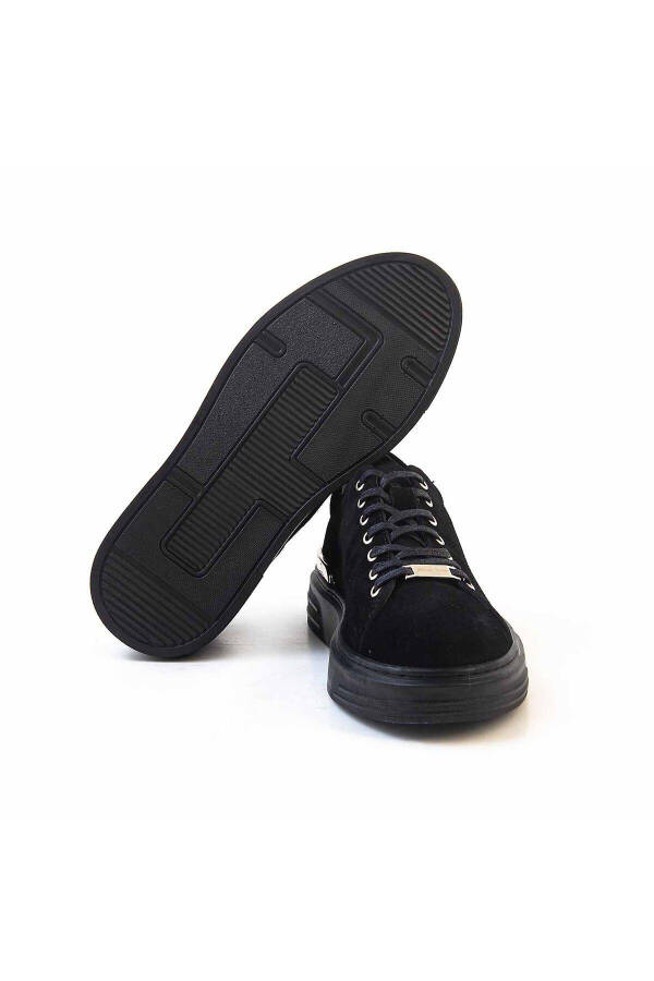 Erkak Sport & Sneaker 20266-2-Qora Zamsh - 5