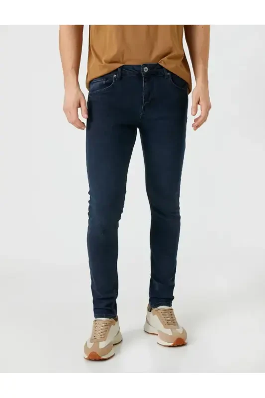 Erkak Super Skinny Jean Shim - 3