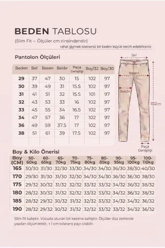 Erkak to‘q ko‘k gabardin paxtali slim fit cho‘ziluvchan chino shim-to‘q ko‘k 