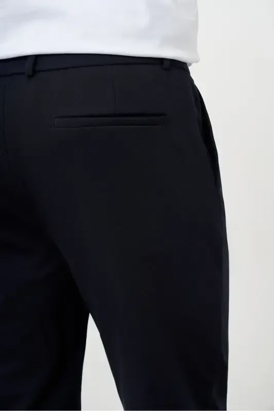 Erkak to‘q ko‘k slim fit jogger shim - To‘q ko‘k - 5