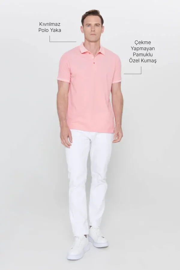 Erkak tortmaydigan paxta mato Slim Fit tor kesim Pe - 2