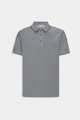 Erkak tortmaydigan paxta mato Slim Fit tor kesimli buklanmaydigan polo yoqali futbolka - 11
