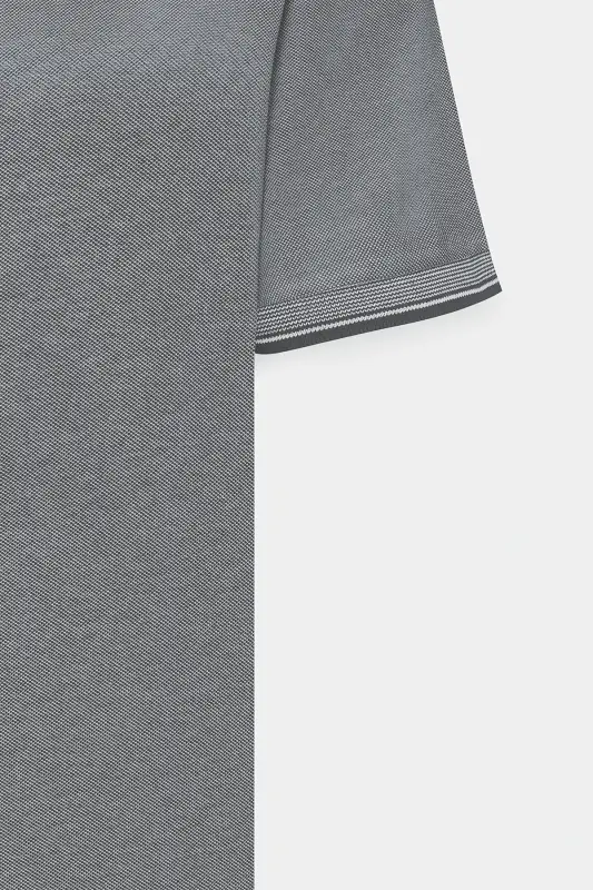 Erkak tortmaydigan paxta mato Slim Fit tor kesimli buklanmaydigan polo yoqali futbolka - 13