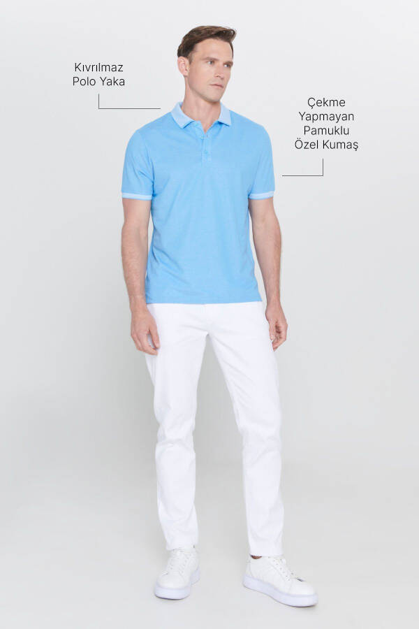 Erkak tortmaydigan paxta matosi Slim Fit tor kesim Ma - 2