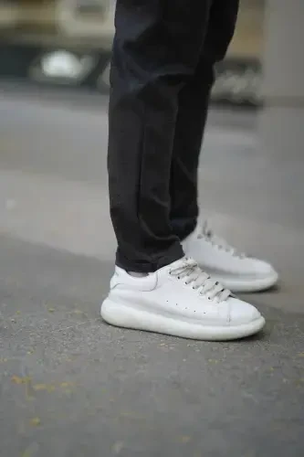 Erkak Yon Cep Beli Rezinali Bog'ichli Duble Po'choq Relaxedfit Qulay Kesimli Jogger Shim - ANTRASIT - 4