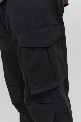 Erkak Yon cho'ntakli kargo shim - Kane Noah-Black - 7