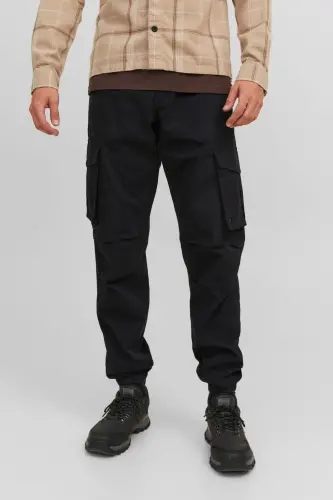 Erkak Yon cho'ntakli kargo shim - Kane Noah-Black - 8