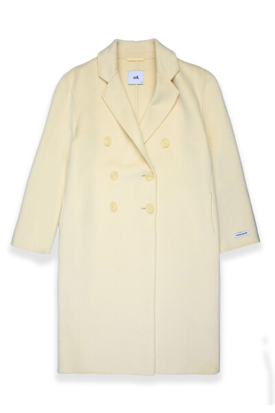 Erkak yoqali jun aralash palto - 8