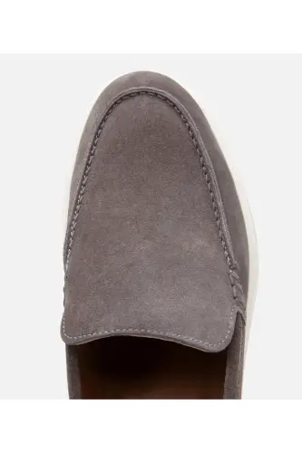 Erkak zamsh teri Antratsit Loafer-ANTRASIT - 5