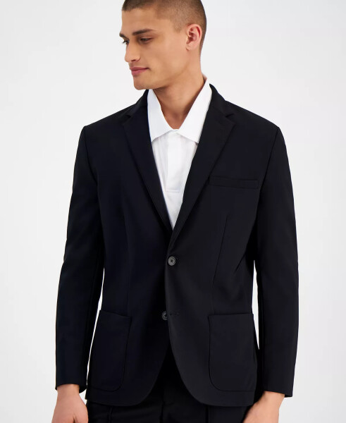 Erkaklar Alfatech Notch Lapel Patch Pocket Blazer, Modazone uchun yaratilgan Qora - 4