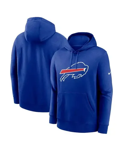 Erkaklar Buffalo Bills klubi logotipi tushirilgan pulover xudi - 1