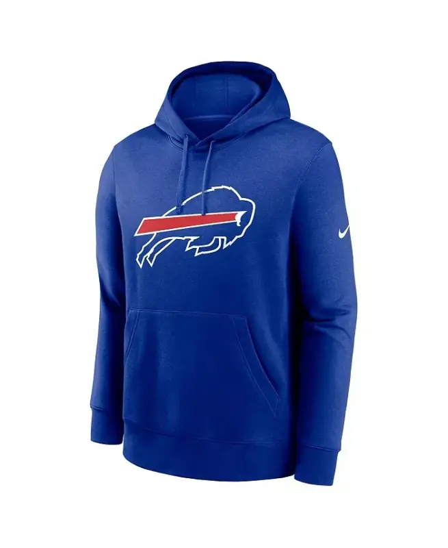 Erkaklar Buffalo Bills klubi logotipi tushirilgan pulover xudi - 2