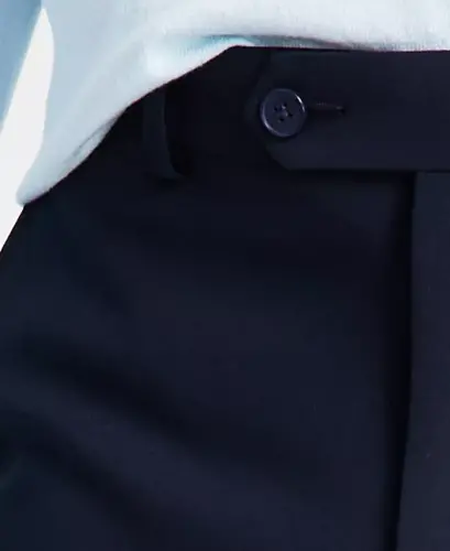 Erkaklar cheksiz cho'ziluvchan skinny fit klassik shimlar - Navy - 4