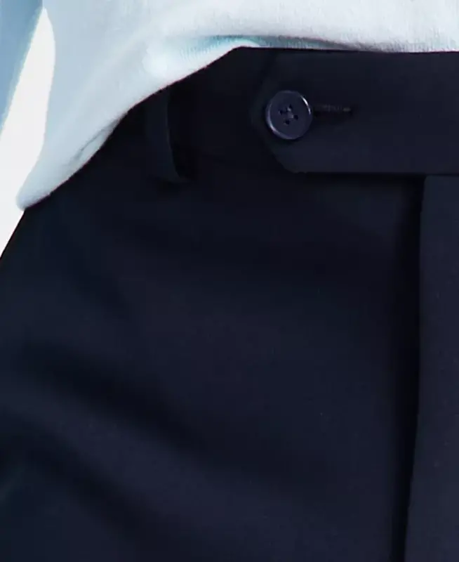 Erkaklar cheksiz cho'ziluvchan skinny fit klassik shimlar - Navy - 4