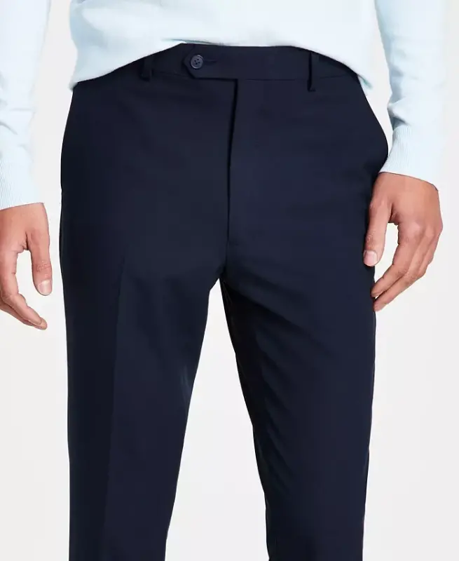 Erkaklar cheksiz cho'ziluvchan skinny fit klassik shimlar - Navy - 5