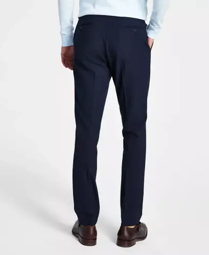 Erkaklar cheksiz cho'ziluvchan skinny fit klassik shimlar - Navy - 3