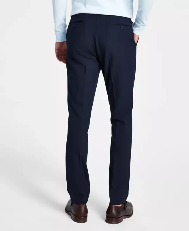 Erkaklar cheksiz cho'ziluvchan skinny fit klassik shimlar - Navy - 3