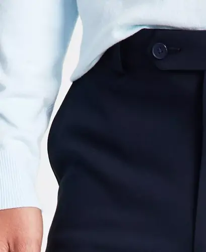 Erkaklar cheksiz cho'ziluvchan skinny fit klassik shimlar - Navy - 6