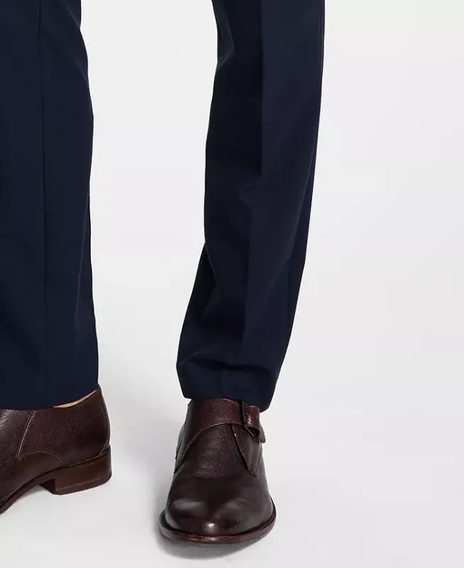 Erkaklar cheksiz cho'ziluvchan skinny fit klassik shimlar - Navy - 7