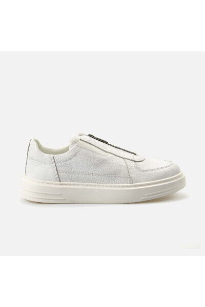 Erkaklar Haqiqiy Charm Oq Sport & Sneaker Poyabzal-BE 