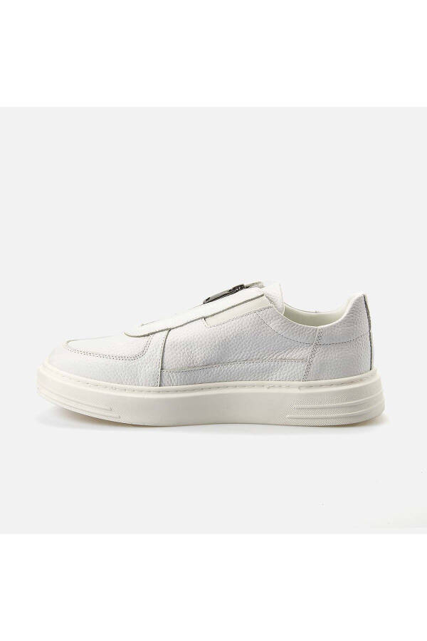 Erkaklar Haqiqiy Charm Oq Sport & Sneaker Poyabzal-BE - 2