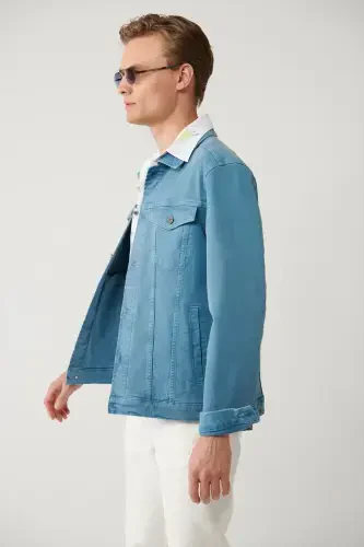 Erkaklar indigo jinsi ko'ylagi - 3