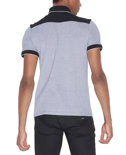 Erkaklar Kichik Doira Logolu Polo Ko'ylagi - Qora - A|X ARMANI EXCHANGE (1)